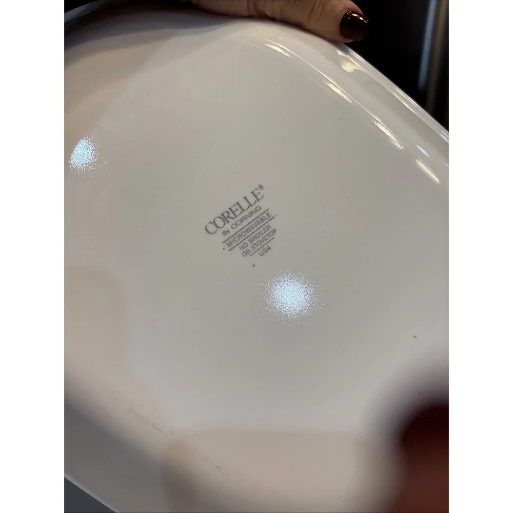 Morning Blue Pattern Corelle by Corning Serving Tray Platter 12.25 X 10 Inches